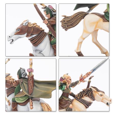 Elfes Sylvain: Colonne de Bataille (x28 Figurines)