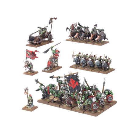 The Old World Orque: Colonne de Bataille (x29 Figurines)