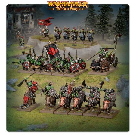 The Old World Orque: Colonne de Bataille (x29 Figurines)