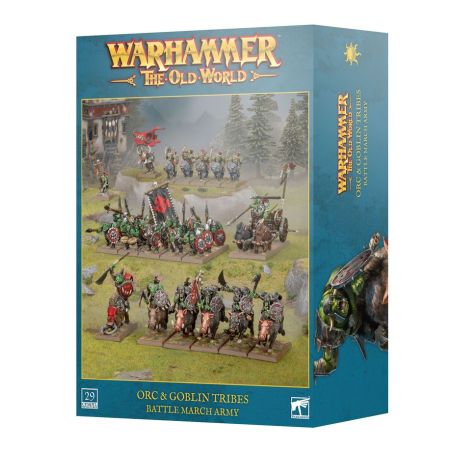 The Old World Orque: Colonne de Bataille (x29 Figurines)