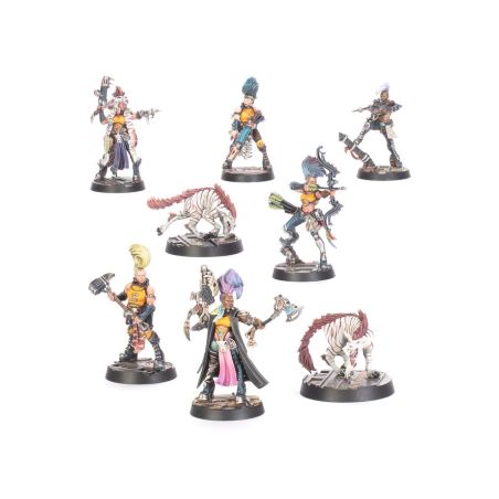 Necromunda: Escher Matriarchs et Phyrr Cats (x8 Figurines)