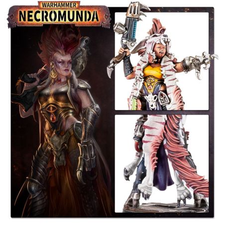 Necromunda: Escher Matriarchs et Phyrr Cats (x8 Figurines)
