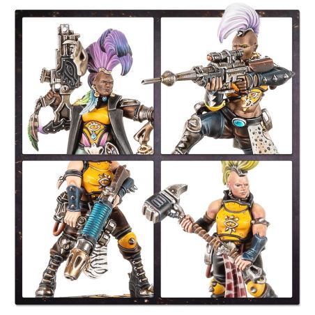 Necromunda: Escher Matriarchs et Phyrr Cats (x8 Figurines)
