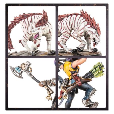 Necromunda: Escher Matriarchs et Phyrr Cats (x8 Figurines)