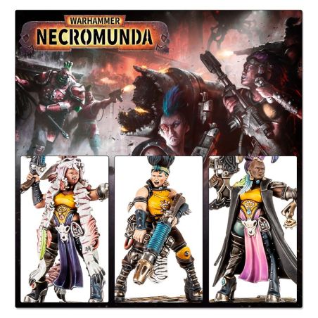 Necromunda: Escher Matriarchs et Phyrr Cats (x8 Figurines)