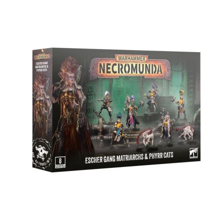 Necromunda: Escher Matriarchs et Phyrr Cats (x8 Figurines)