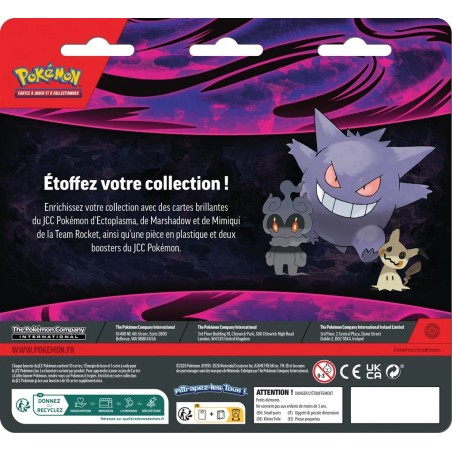 Pokémon: Pack de 2 Boosters - Ectoplasma, Mimiqui et Marshadow
