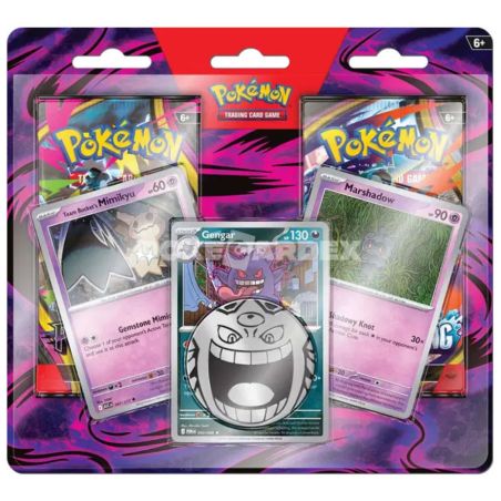Pokémon: Pack de 2 Boosters - Ectoplasma, Mimiqui et Marshadow