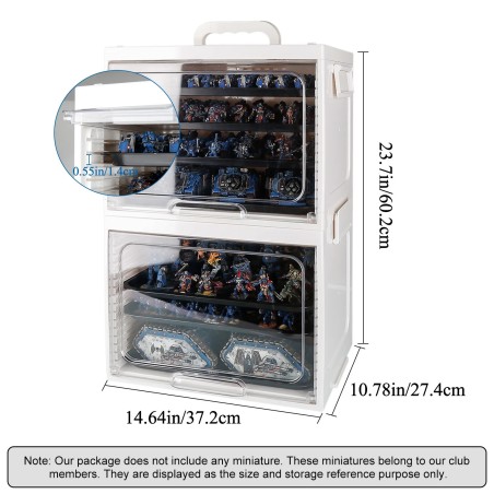 Mallette: Jucoci Rangement Portable en ABS Empilable