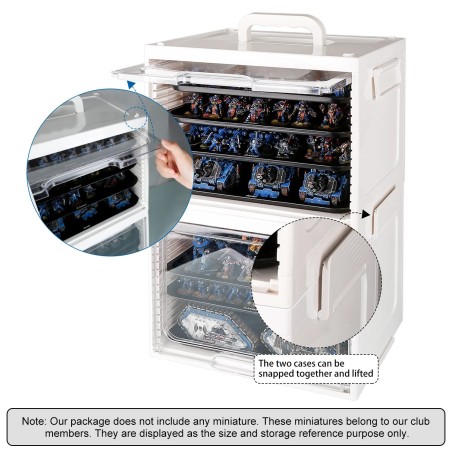 Mallette: Jucoci Rangement Portable en ABS Empilable