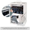 Mallette: Jucoci Rangement Portable en ABS Empilable